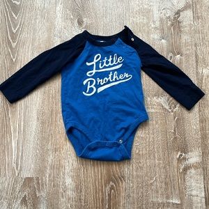 Gap “little brother” bodysuit 12-18 month baby